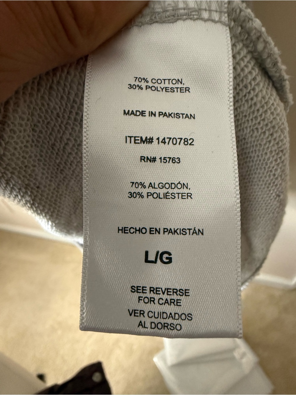 Champion Women’s Gray Embroidered Logo Sweatshirt L Vintage Style - Picture 5 of 5